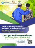 Let's Get Health Screened Now! Becaus Your Life Matters